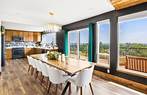 Great Falls House | Great Falls` Ultimate Premier Retreat: Hot Tub, City, Mountain & Missouri River Views with Gaming Area