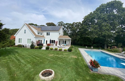 Westhampton House | Great family neighborhood, large yard, with salt water pool