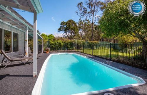 Callala Bay House | Grey Gables - Pet Friendly with Fireplace, Pool, Spa & Sauna