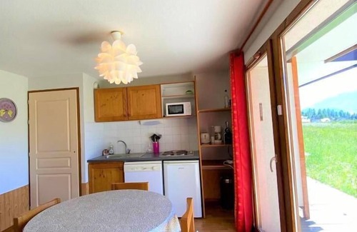 La Joue du Loup Apartment | Ground floor, view mountain, terrace, parking, tv, ski locker, 36m², La Joue du Loup