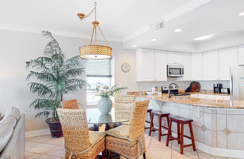 Gulf Shores Condo | Gulf-front condo with pool, sauna, washer/dryer, cable, & central AC