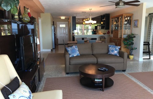 Marathon House | Gulffront Waterfront open water views heated private pool,hot tub, kayaks, bikes