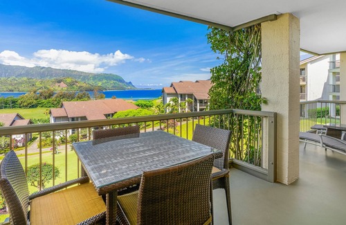 Princeville Condo | Hanalei Bay Resort 6203 By Parrish Kauai - fabulous ocean view & walk to Hanalei