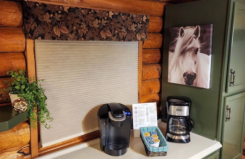 Hill City Cabin | Hand-hewn Log Cabin on 7 acres, only 2 mi to heart of Hill City