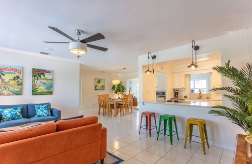 Deerfield Beach House | Heated pool & hot tub, one mile from beach!