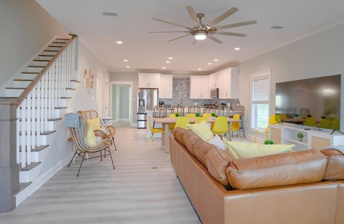 Saint Elmo House | Heated Private Pool, Across from Beach, Ocean Views, Steps To Sand, Dog Friendly