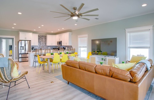 Saint Elmo House | Heated Private Pool, Across from Beach, Ocean Views, Steps To Sand, Dog Friendly