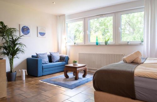 Muelheim an der Ruhr Apartment | Helles Appartement mit eigenem Stellplatz