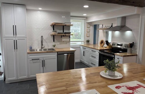 Manset Apartment | Historic dance hall now spacious 4-bedroom 2.5 bath bordering Acadia Nat’l Park