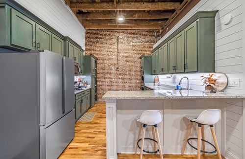 Hartselle Apartment | Historic Strand Theater Loft - Luxury Downtown Hartselle Retreat!