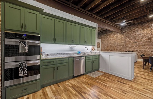 Hartselle Apartment | Historic Strand Theater Loft - Luxury Downtown Hartselle Retreat!