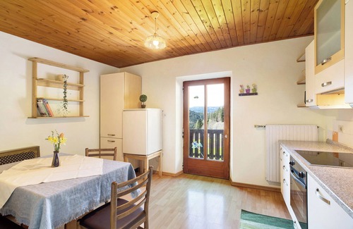 Redagno Apartment | Holiday Apartment "Pischlhof Apt Lärche" with Mountain View, Balcony & Shared Garden