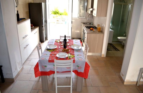 San Foca House | Holiday Home 'Bilocale Wabi Al Piano Terra Ll03' with Private Garden and Air Conditioning