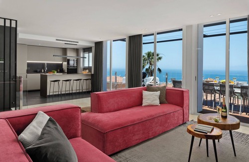 Costa Adeje Villa | Holiday Villa 'Karat Stone' with Sea Views, Wi-Fi and Air Conditioning