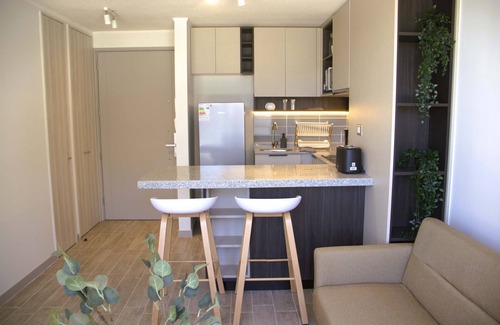 Downtown Santiago Apartment | HOM I Dpto 1D1B 2PAX Cerca del Movistar Arena