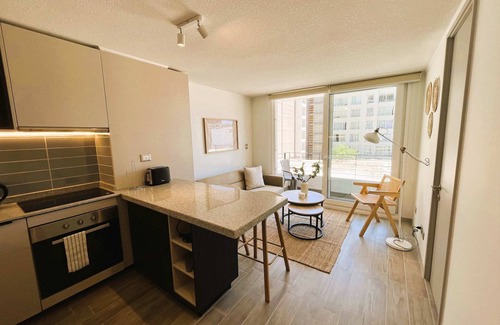 Downtown Santiago Apartment | HOM I Dpto 1D1B 2PAX Cerca del Movistar Arena