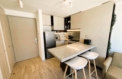 Downtown Santiago Apartment | HOM I Dpto 1D1B 2PAX Cerca del Movistar Arena