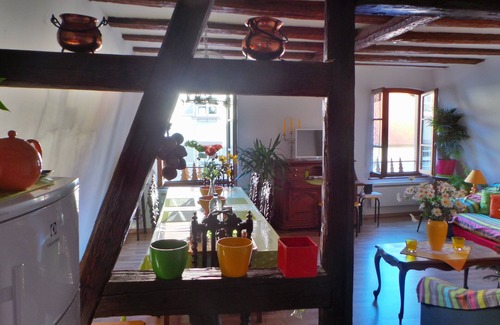 Ribeauville House | Home and garden in vibrant colored frame ready villagers living
