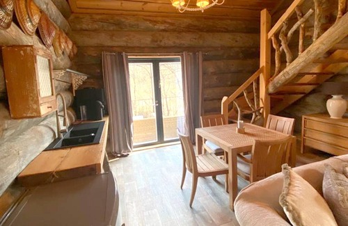 Le Thoronet Ski Chalet | Homerez - Chalet for 2 ppl. with shared pool, sauna, spa, hammam and terrace