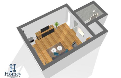 Annemasse Apartment | HOMEY TINY - Chambre privée - Située en Hyper-centre - Disney Plus et Wifi inclus - Sans SDB - Proche de Genève et des transports en commun