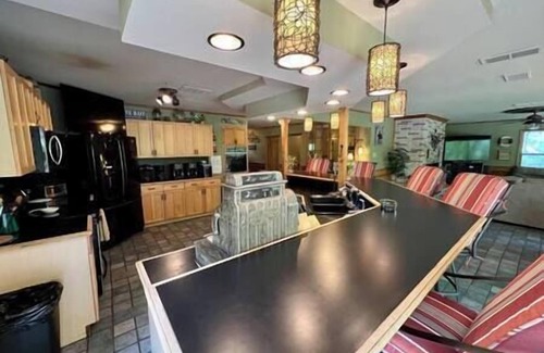 McQueeney House | Huge Waterfront House, Sleeps 32, 11 BR, 6 BA, Fire Pit