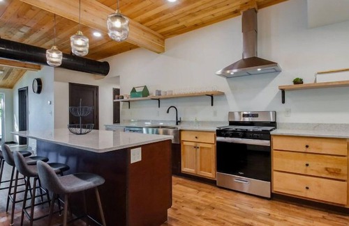 Jim Falls Cabin | Hygge Lodge is a gorgeous lakefront gathering place for year round family fun.