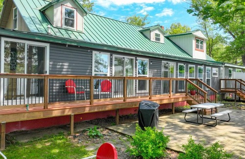 Jim Falls Cabin | Hygge Lodge is a gorgeous lakefront gathering place for year round family fun.