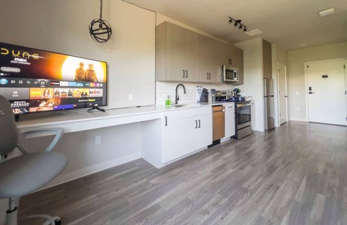 Boise Apartment | Iconic Nike Studio + Romantic Canopy Glow