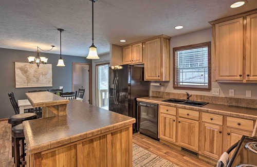 Sturgis House | Idyllic Sturgis Home w/Fire Pit & Large Deck!