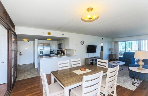 Waikiki Condo | Ilikai Hotel - City-view Two-Bedroom Condo on the 19th Floor, Peek-a-Boo Ocean View!