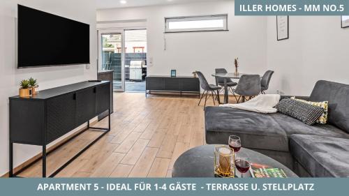 Memmingen Apartment | Iller Homes Memmingen - 3 x Moderne Fewos mit Terrasse für bis zu 7 Pers mit Parkplätzen