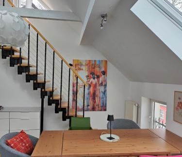 Werden Apartment | Im Löwental Galeriewohnung an der Ruhr, 2 Schlafzimmer auf 2 Ebenen