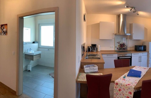 Kallstadt Apartment | In the vineyards - apartment - apartment/apartment, bathroom, toilet, 1 bedroom