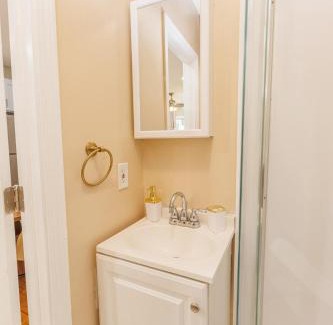 Roxbury Apartment | In-Unit Laundry Your Family and Friends Space