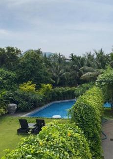 Alibaug Apartment | Inaara - Hill View & Pool view from Balcony