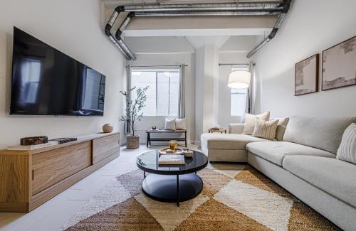 Historic Core Apartment | Industrial Style 2BR Condo Downtown LA With Rooftop!
