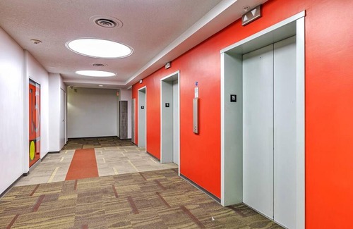 Downtown Edmonton Apartment | Industrial-Style Cityscape 1 Bedroom Loft