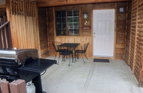 Estes Park Ski Chalet | Inexpensive Studio with King bed, Mountain Style decor, and patio with gas grill