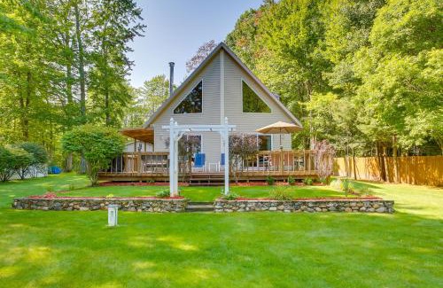 Interlochen House | Interlochen Lake House with Deck, Fire Pit and Dock!