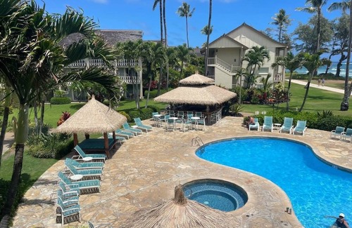 Wailua Apartment | Islander on the beach Unit 156 - Partial Ocean View