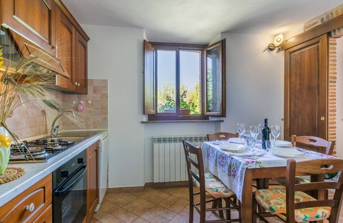 Castelnuovo di Val di Cecina Apartment | Beautiful apartment for 4 guests with WIFI, A/C, pool, TV, patio and pets allowed