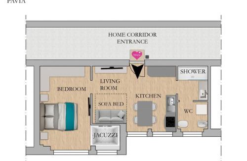 Pavia Apartment | Italian Experience-Vittoria Suite