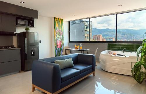 Estadio Apartment | Jacuzzi Retreat Cozy Aparta-Suite Rosa Negra