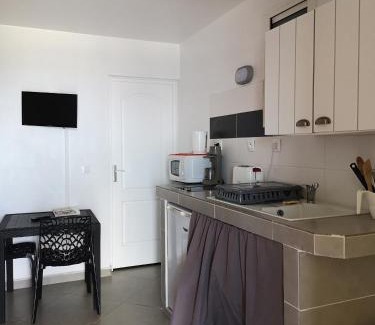 Terre-de-Haut Apartment | Joli studio climatisé avec grande terrasse, très belle vue océan, très calme, plages à proximité, aucun vis-à-vis