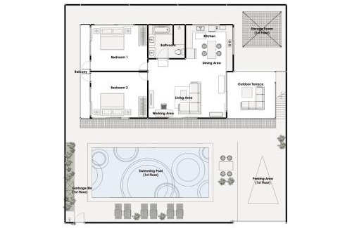Kamala Apartment | Kamala Fantasy - 2 BR Pool View Apartment - Kamala Beach