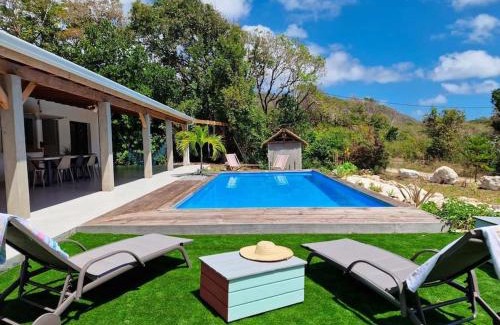 Capesterre-de-Marie-Galante Villa | Kazacactus-villa 3 chambres piscine Marie-Galante