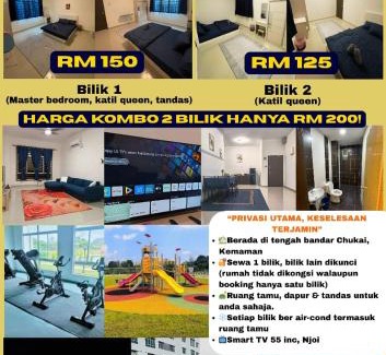 Jakar Apartment | Kemaman KondoRoomStay SwimPool,Gym, Chukai Trg Private