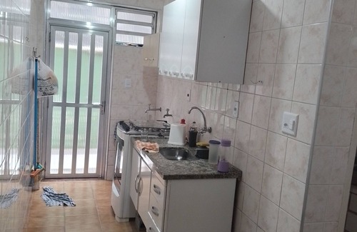 Praia Grande Apartment | Kitao divided in Ocian