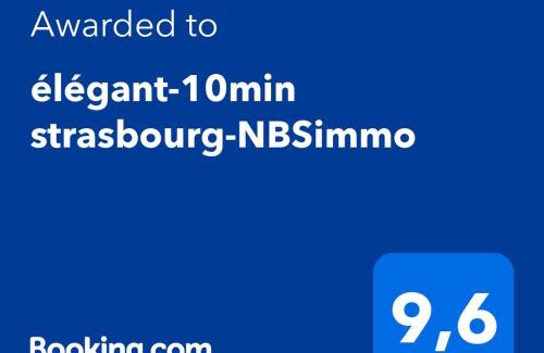 Bischheim Apartment | L'élégant-Parking privé-10min strasbourg-NBSimmo