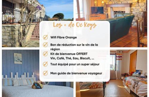 Bram House | L'Oustal 3 chambres avec grand jardin parking gratuit